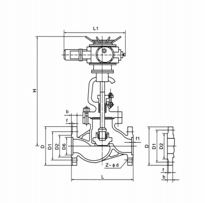 Heavy-Duty Electric Globe Valve Heavy-Duty Electric Globe Valve