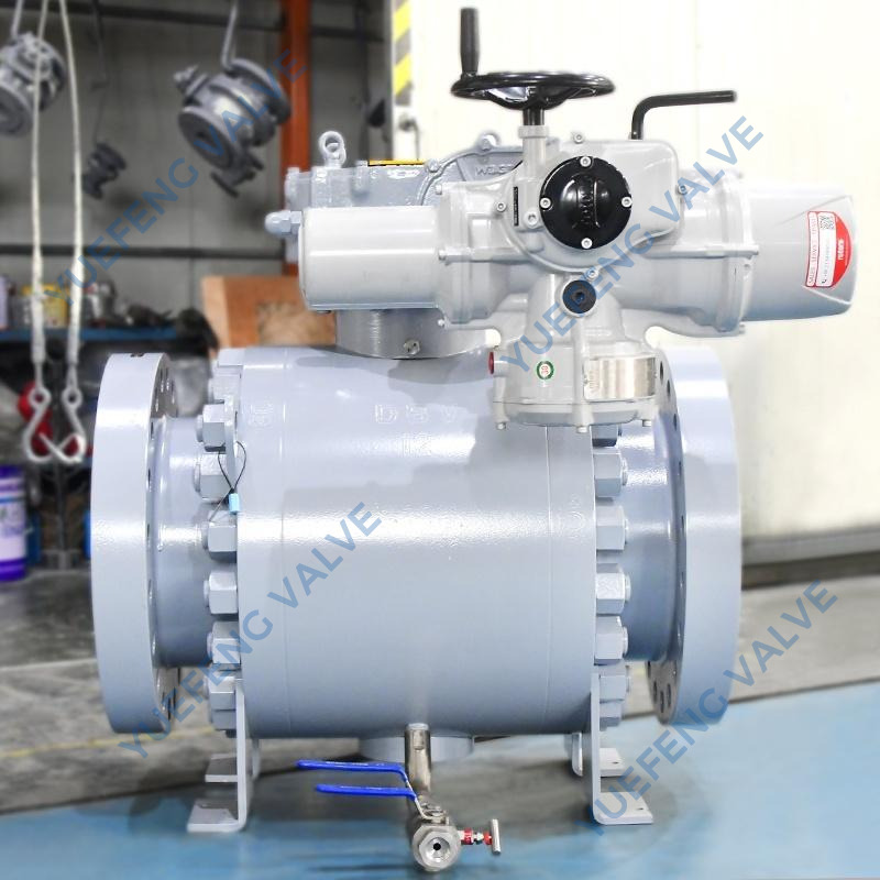 Electric Actuated High-Pressure Forged Steel Trunnion Mounted Ball Valve