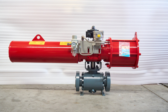 Trunnion Mounted Ball Valve with Pneumatic Actuator