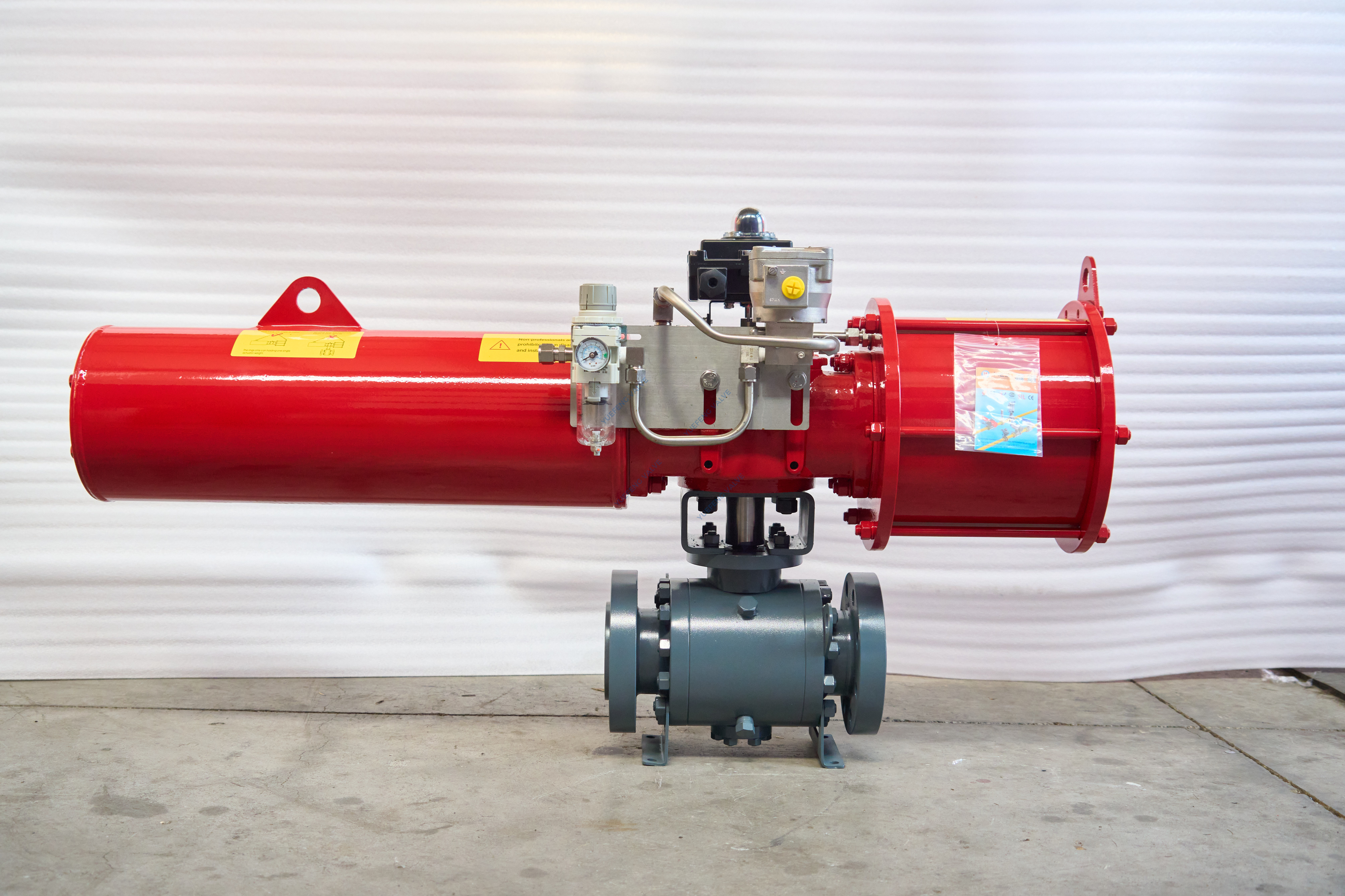 Trunnion Mounted Ball Valve with Pneumatic Actuator