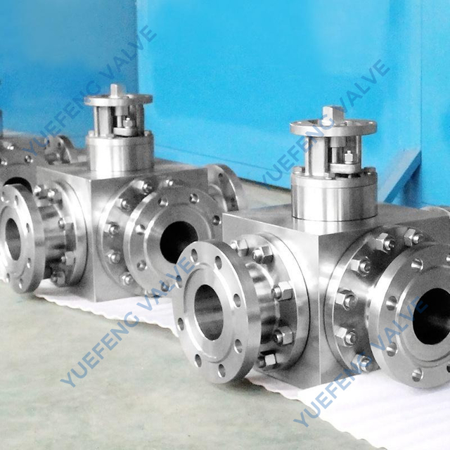 Stainless Steel Flanged 3-Way Ball Valve