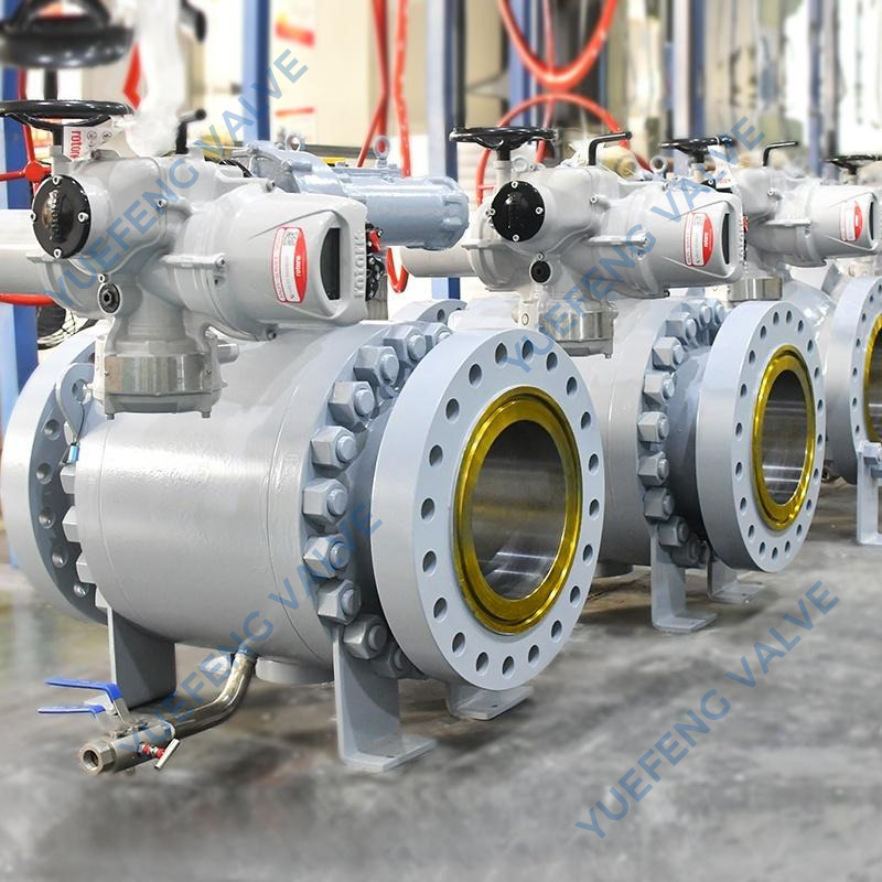 Electric Actuated High-Pressure Forged Steel Trunnion Mounted Ball Valve
