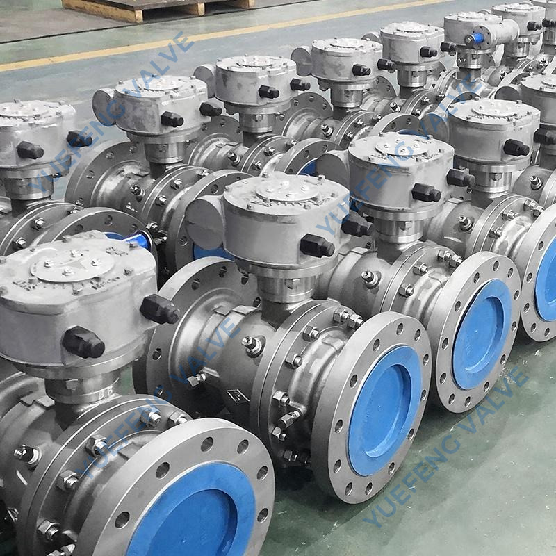 Reduced Bore Trunnion Mounted Stainless Steel Ball Valve