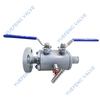 3-Piece Double Block and Bleed (DBB) Ball Valve