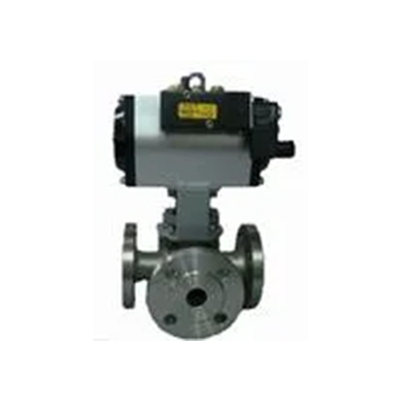 Double Acting Pneumatic Actuator 3-Way Ball Valve Solenoid Valve