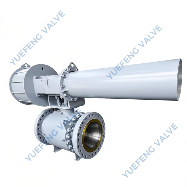 Actuated Trunnion Mounted Pneumatic Ball Valve