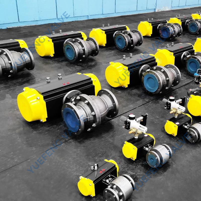 Pneumatic Actuated Carbon Steel Floating Ball Valve
