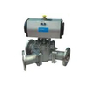 Double Acting Pneumatic Actuator 3-Way Ball Valve Solenoid Valve
