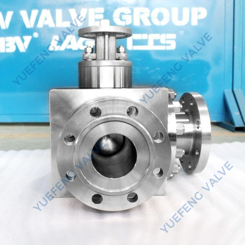 Stainless Steel Flanged 3-Way Ball Valve