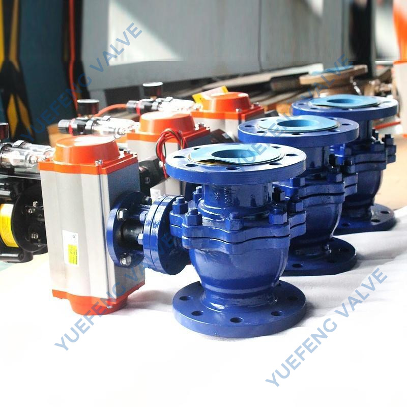 Pneumatic Actuated Flanged Floating Ball Valve