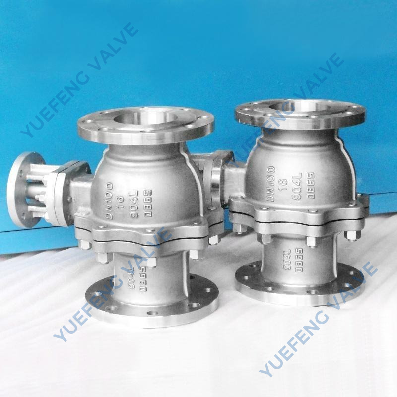 Stainless Steel 904L Full Port Trunnion Mounted Ball Valve