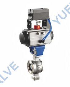 High-Performance Industrial Pneumatic V-ball Valve