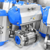 Pneumatic Actuated Stainless Steel Floating Ball Valve