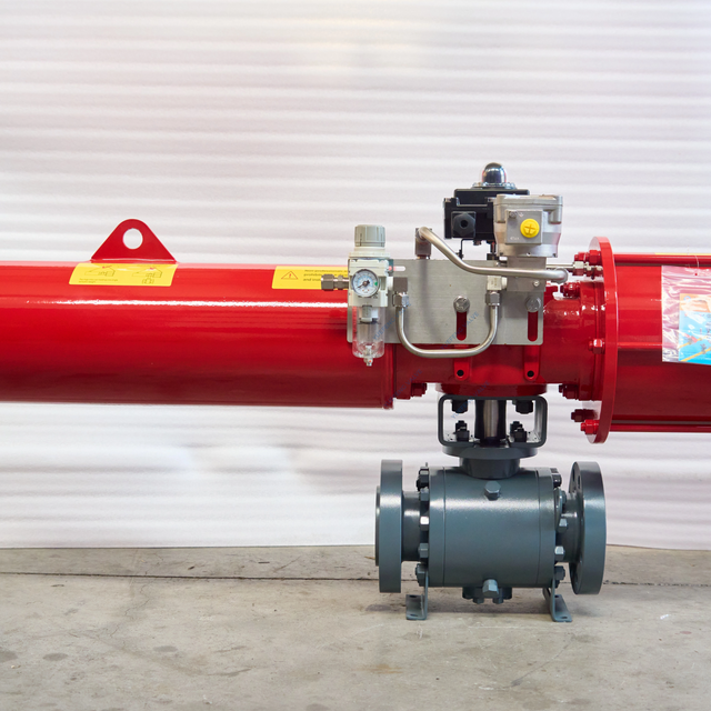 Trunnion Mounted Ball Valve with Pneumatic Actuator