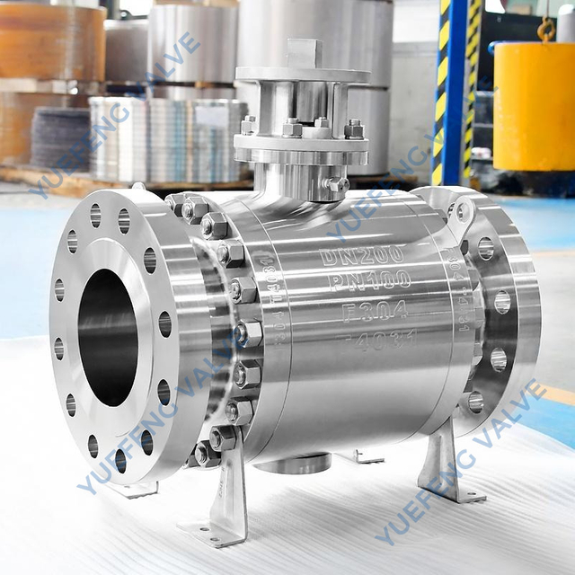 Stainless Steel Flanged Trunnion Mounted Ball Valve