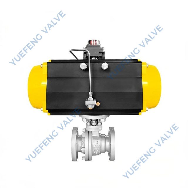 Pneumatic Actuated Carbon Steel Floating Ball Valve