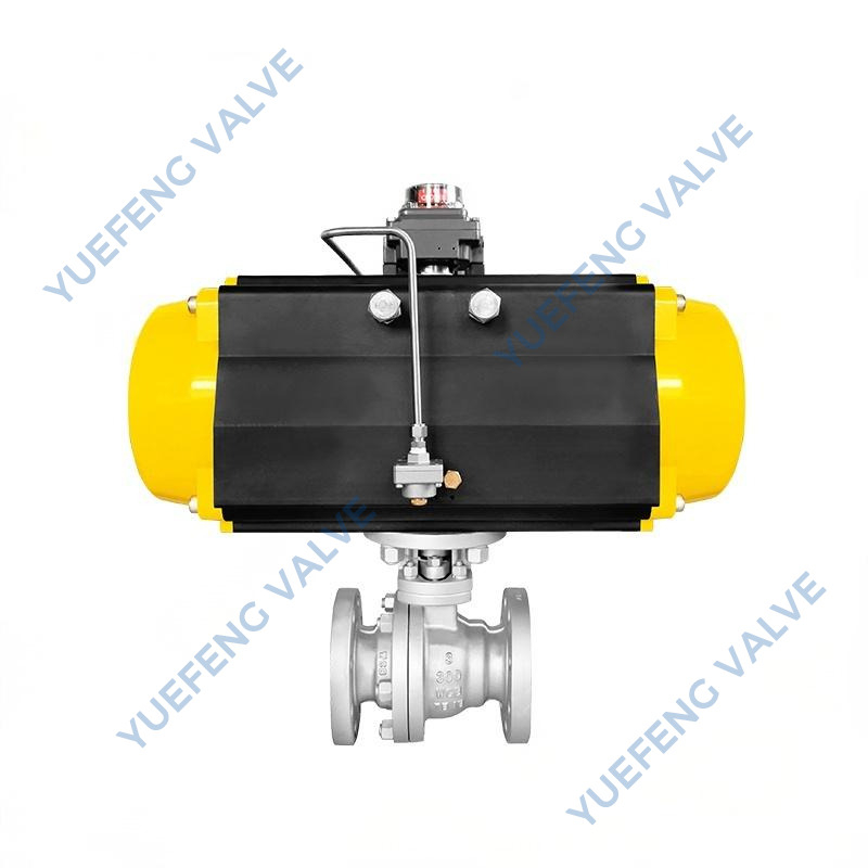 Pneumatic Actuated Carbon Steel Floating Ball Valve