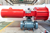Trunnion Mounted Ball Valve with Pneumatic Actuator