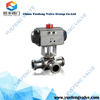 Double Acting Pneumatic Actuator 3-Way Ball Valve Solenoid Valve